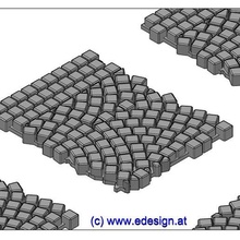 godo pedra peça c5 arquitetura Pavimento pista 1 modelo Ferrovia 3d print model - Mito3D