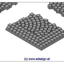 bricoler calcul c8 architecture chaussée Piste 1 modèle fabrication chemin fer 3d print model - Mito3D