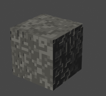 cobblestone minecraft block minecrat cube 3d print model - Mito3D