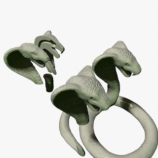 cobra caña encargarse serpiente víbora cascabel veneno pitón anaconda boa impresora miniaturas 3d print model - Mito3D