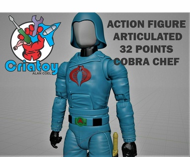 cobra commandant gi Joe articulé 1 12 classifié style idéal résine impression action figure 3d print model - Mito3D