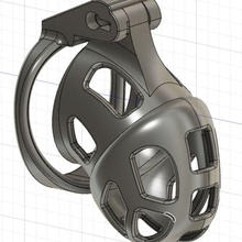 cobra inspired chastity cage