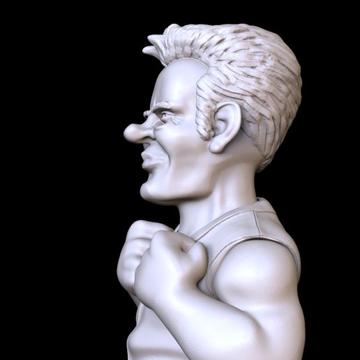 cobra kai sensei cris senei crie stl Series caricatura 3D print model - Mito3D