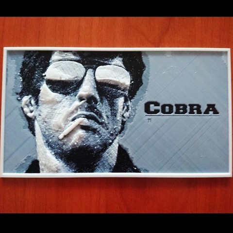 la cobra de placa art 3dlito 3D print model - Mito3D