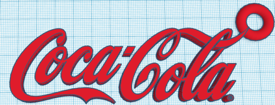 coca Cola 2021 chaveiro arte bebida refrigerante coca Cola 3d print model - Mito3D