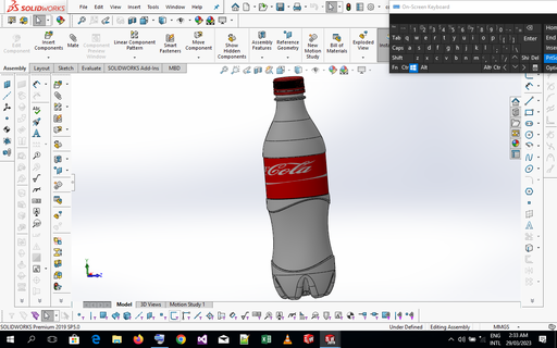 coca Coca Cola bottiglia gomma cancellare 3d print model - Mito3D