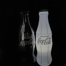 coca cola bottle lithophany  litho alcohol birthdays lamp leds lighting design