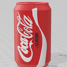 Koka Cola Deko Coca Koks Schwanz Dekoration Getränk Sprudel Zucker Vielfalt Original 3d print model - Mito3D