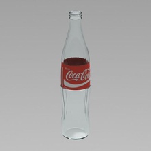 coca cola glass bottle soda container various tail real kitchen 3d print model - Mito3D