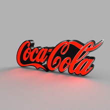 coca Cola conduziu luz luminária 3d print model - Mito3D