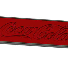coca Cola conduziu luz placa decoração 3d print model - Mito3D