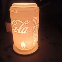 coca Cola litofania porta vela dise decoraci soda boisson Iluminaci 3d print model - Mito3D