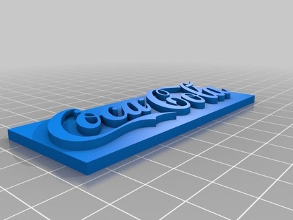 coca cola plate gadget 3d print model - Mito3D