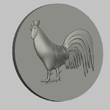 cock coq stl file art rooster bird oiseaux logo cnc 3d print model - Mito3D