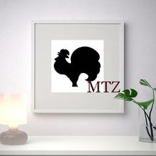 la polla de pared escultura en 2d art 3d print model - Mito3D