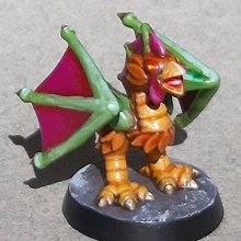 cockatrice game 28mm chicken dnd miniature dungeons dragons monster games 3d print model - Mito3D