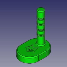 galo faca medindo escala 3d print model - Mito3D