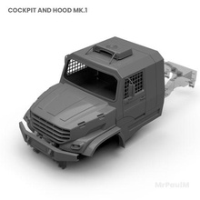 cabine capuz mk1 rc caminhão rctruck Kamaz 3d print model - Mito3D