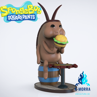 cockroach spongebob cockroach spongebob bob sponge cockroach collectible decoration fun unique easy print  3d print model - Mito3D