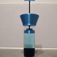 cocktail liquid separator gadget tiered mixer glass alcohol irish coffee cura ao 3d print model - Mito3D