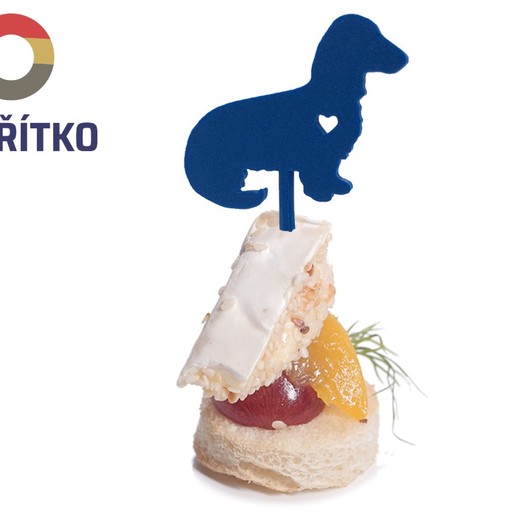 kokteyl Çubuk kanepe daksund vi Gıda dekorasyon şiş köpek tilki köpeği 3D print model - Mito3D