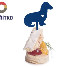 Cocktail Stock canape Dackel vi Lebensmittel Dekoration Spieß Hund Foxhound 3d print model - Mito3D