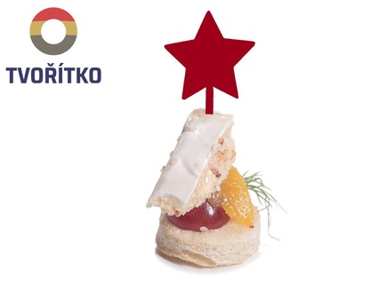 cocktail bastone canapè stella cibo decorazione 3d print model - Mito3D