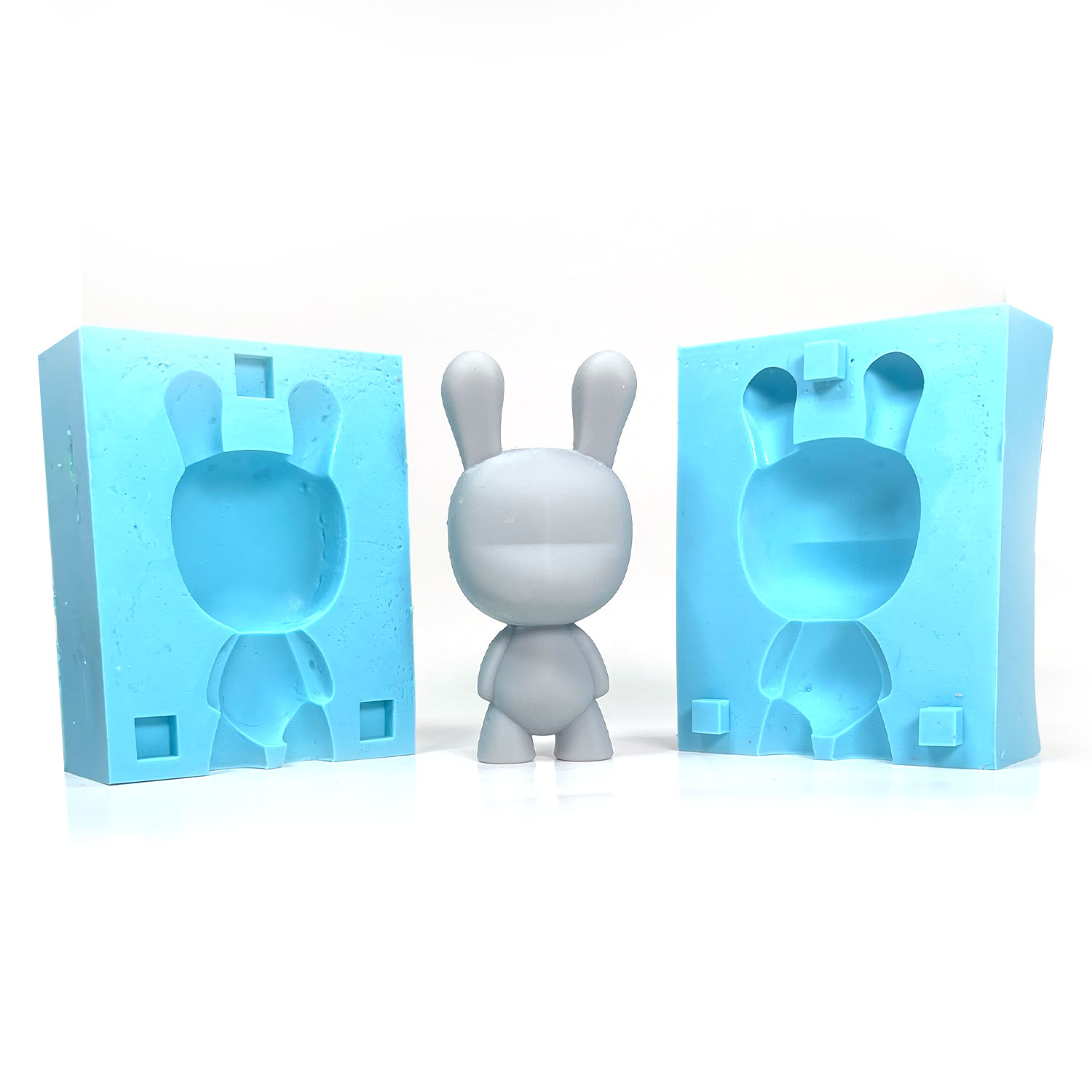 coco bunny art toy platform figure silicone mold box art toy art toy dunny kid robot munny mold mold making silicone mold figurine resin art resin  3D print model - Mito3D