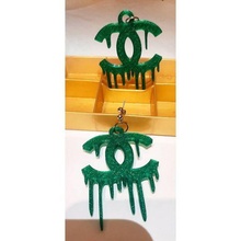 coco chanel earrings fashion 3d print model - Mito3D