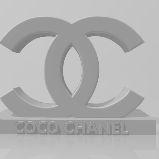 coco chanel trofeo arte trophee Noce cocco 3D print model - Mito3D