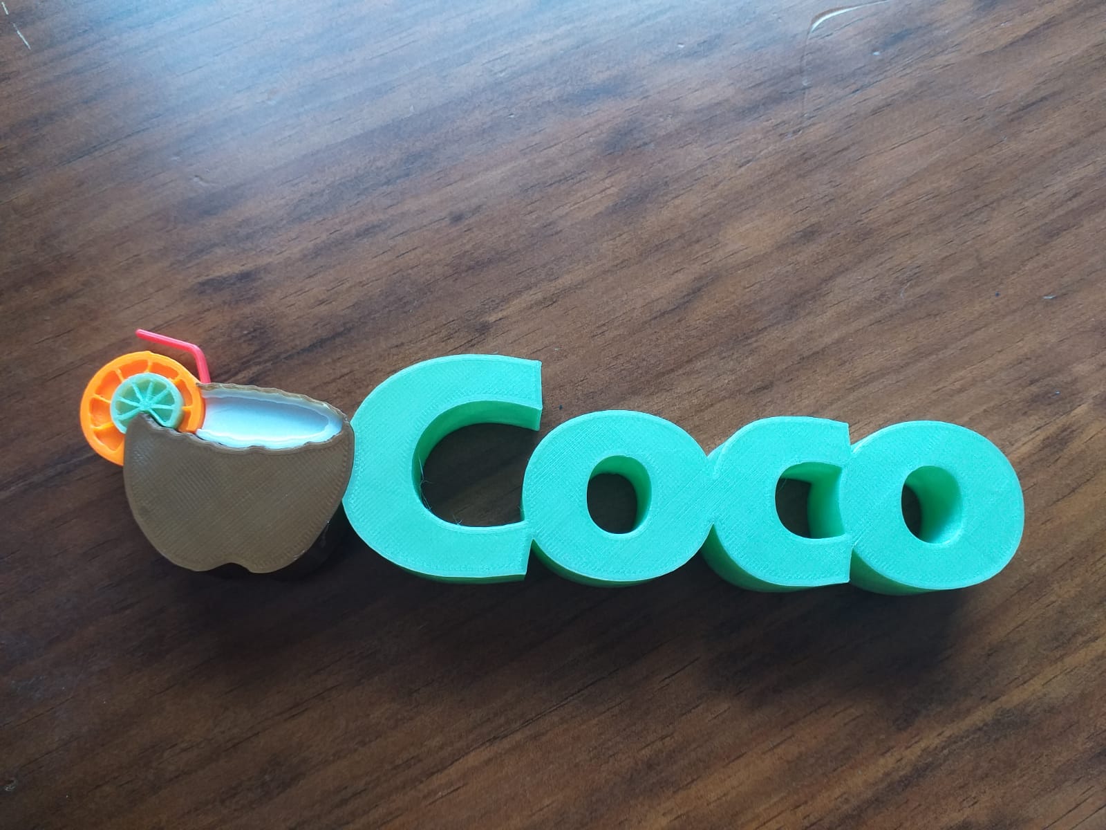 coco laranja limão exibição tropical bebida 3D print model - Mito3D