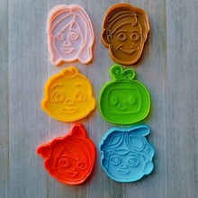 cocomelon cookie cutters - family kit x6 3d print model - Mito3D