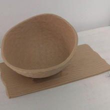 coconut plate wood art cool 3d print model - Mito3D