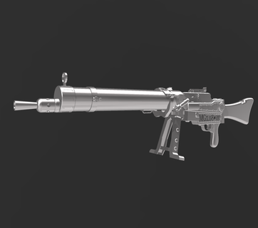cod zombies inspired mg08 15 lmg prop 3d print model - Mito3D