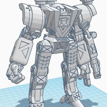 codename phobos aktualisiert tool 3d-drucken warmachine walker Roboter Modell kit mecha mech gundam model biped robot 3d print model - Mito3D