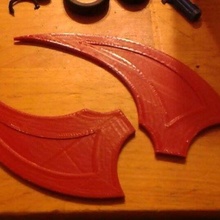 codex staff wings cosplay the guild props 3d print model - Mito3D
