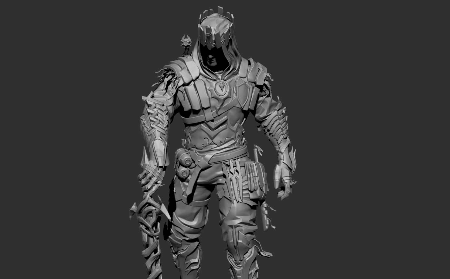 codm mítico templario highpoly personaje juego 3D print model - Mito3D