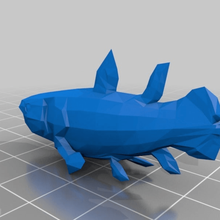 coelacanth game animals fish 3d print model - Mito3D