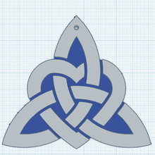 coeur triquetra 3 céltico símbolo simbolismo corazón bretón Bretaña 3d print model - Mito3D