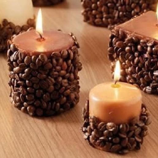 coffee bean candles candel coffe decoration home art 3d beans cup 3D print model - Mito3D