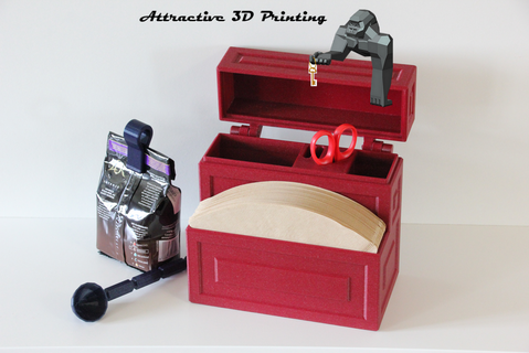 coffee box filter practice design 3d print model - Mito3D
