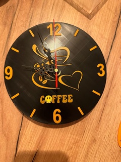 coffee clock coffee coffee watch caf cup clock  3d print model - Mito3D