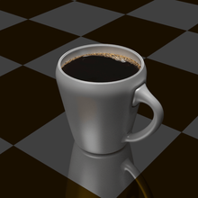 coffee cup art toy 3d print model - Mito3D