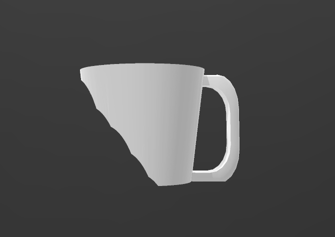 caffè tazza titolare supporto v10 3D print model - Mito3D