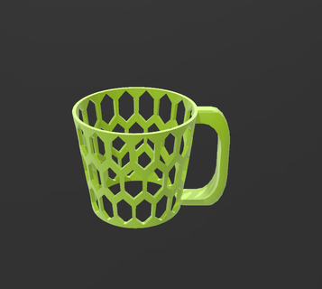 café copo suporte v2 3d print model - Mito3D