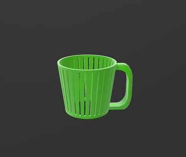 caffè tazza titolare supporto v7 3d print model - Mito3D
