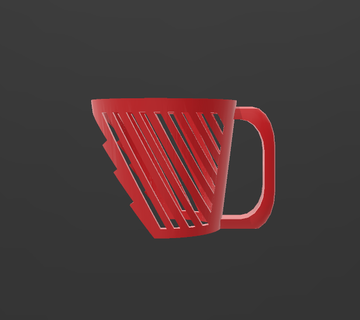 caffè tazza titolare supporto v9 3d print model - Mito3D