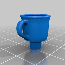coffee cup keycap - mx cherry gadget computer mechanical keyboard 3d print model - Mito3D