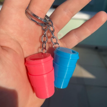 coffee cup keyring tumbler keychain 3d print model - Mito3D