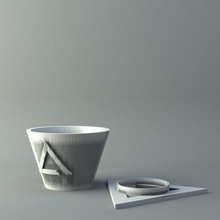 coffee cup saucer home 3d print model - Mito3D